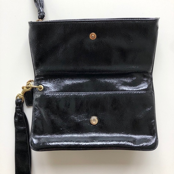 Coach Black Patent Clutch - Picture 2 of 3